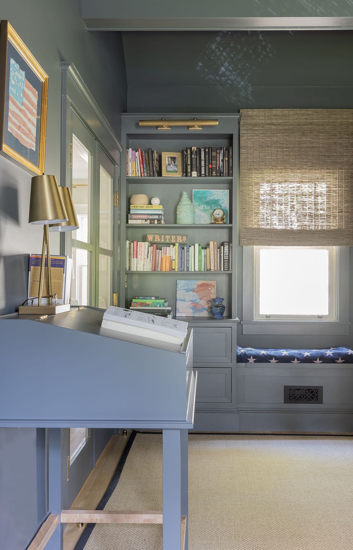 12 Manchester BTS Shingle Style Home Office photo MJL11952 by Michael J. Lee