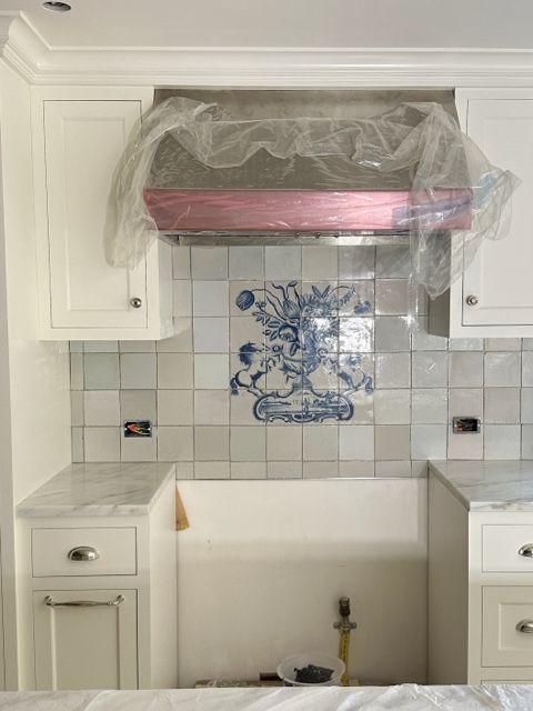 Dutch Delft Tile backsplash