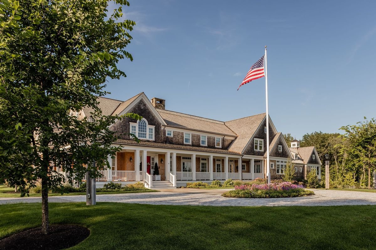 1a Northshore Farmhouse Exterior w Flag photo by Michael J. Lee