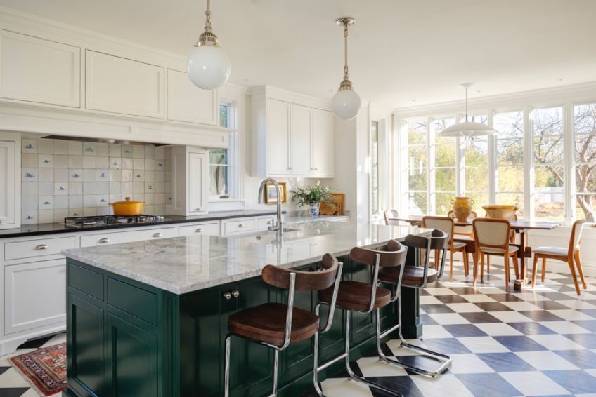Finished Kitchen with island seating