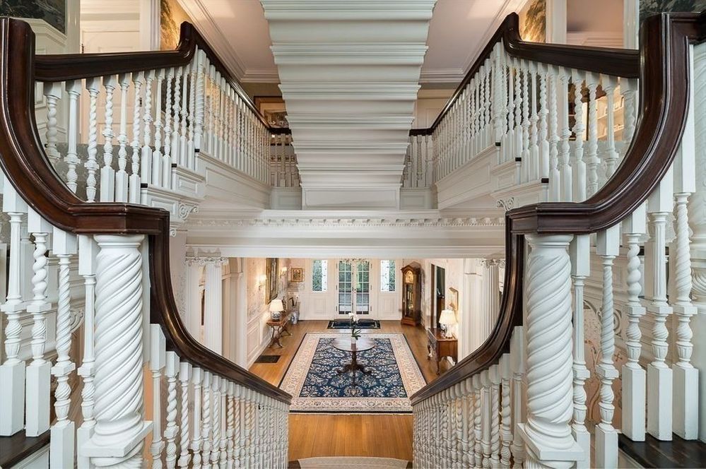 Entry Hall visible from stair landing