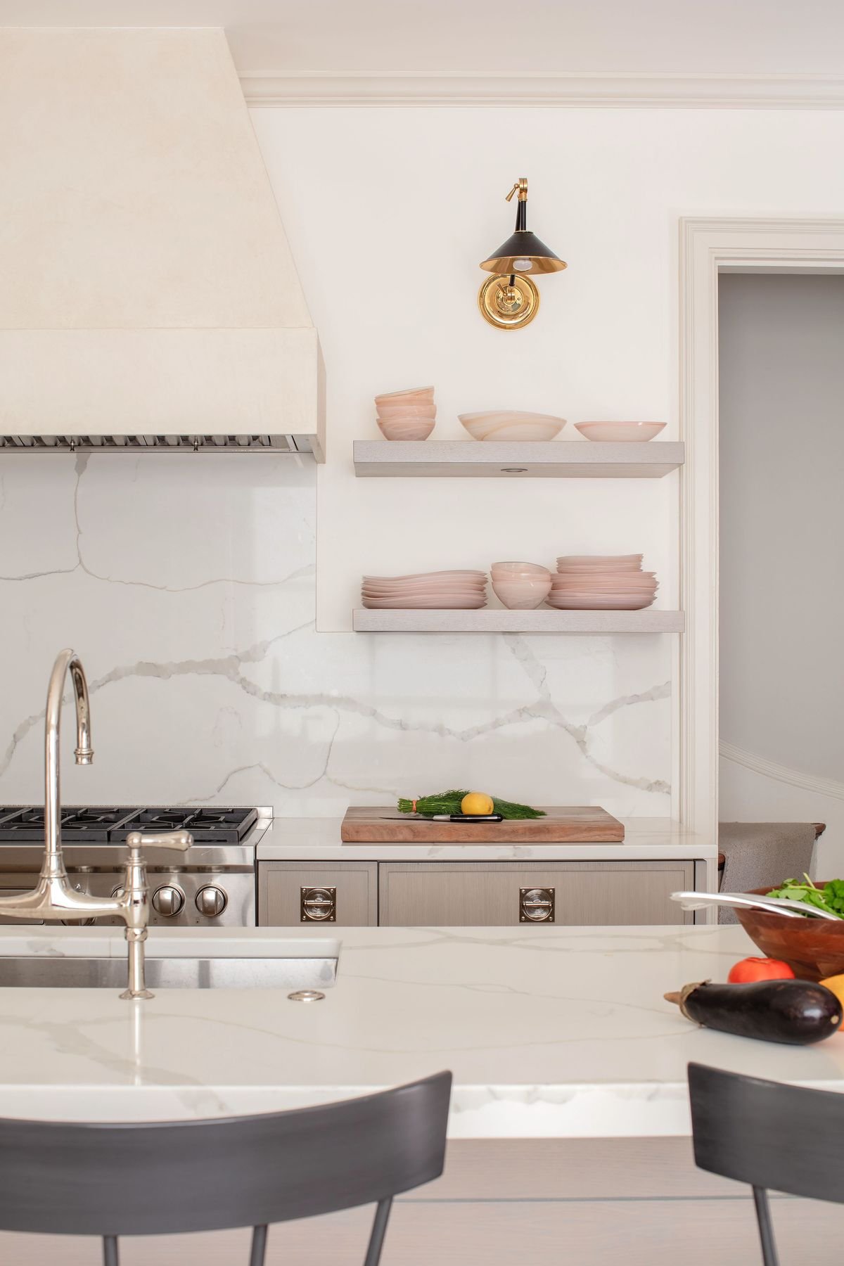 4 Brookline Victorian Kitchen Detail photo by Michael J. Lee