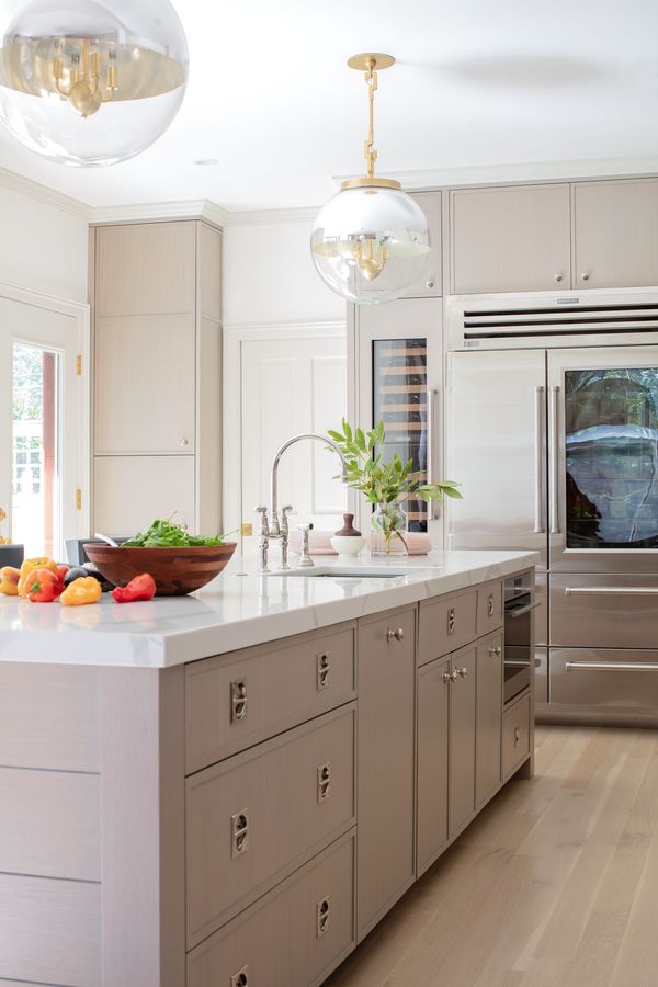 1 Brookline Victorian Kitchen Island photo by Michael J. Lee