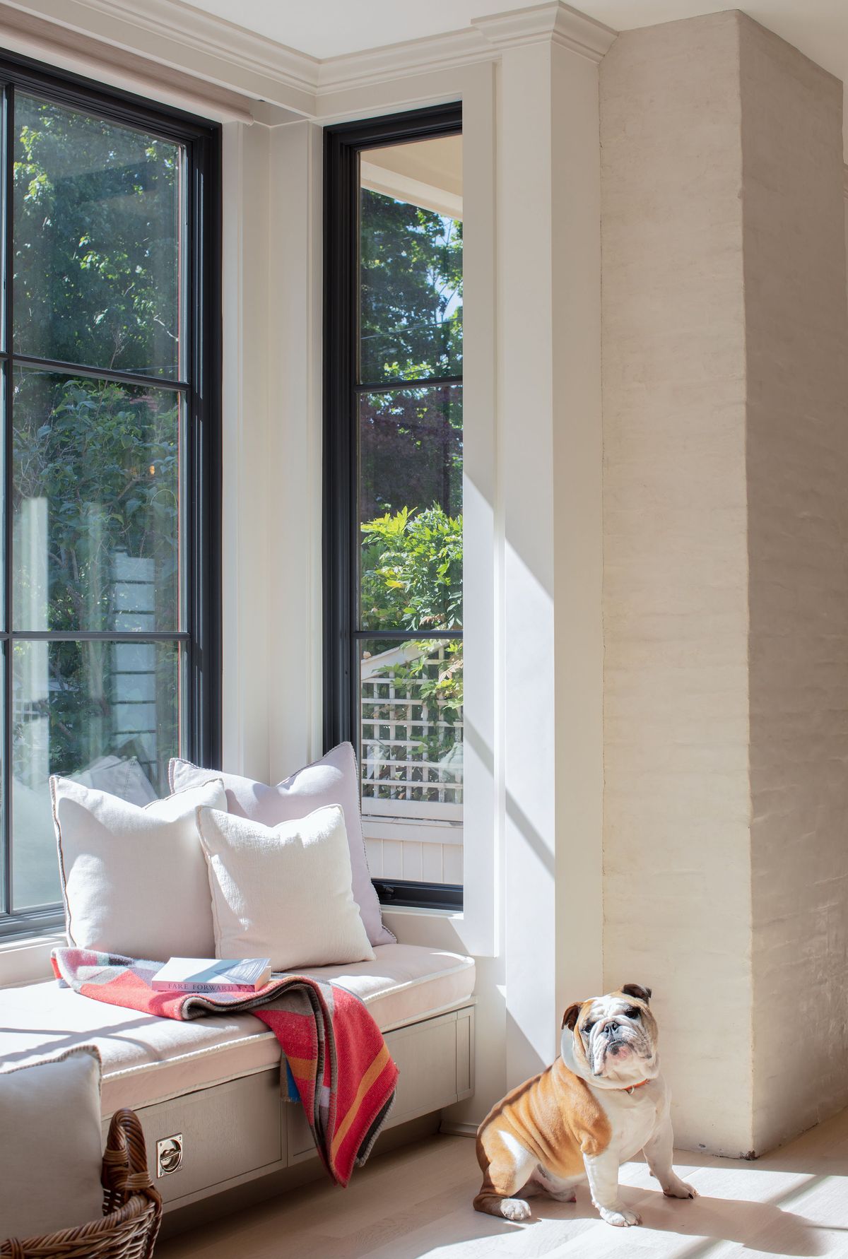 11 Brookline Victorian Window Seat w Dog photo by Michael J. Lee