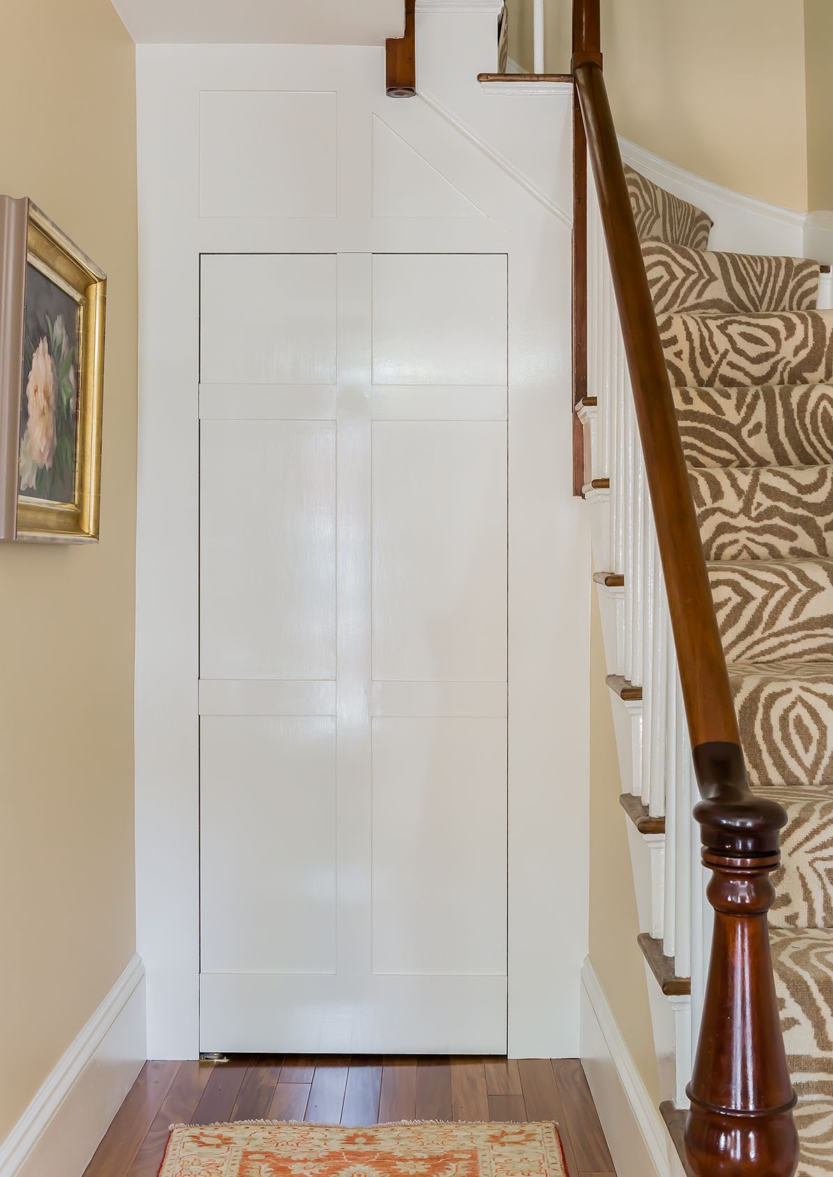 7 Charlestown Townhouse Front Hall door closed photo by Michael J. Lee